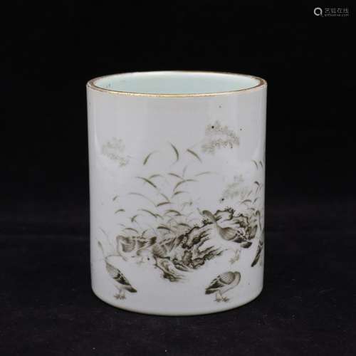 Chinese Porcelain Brush Pot