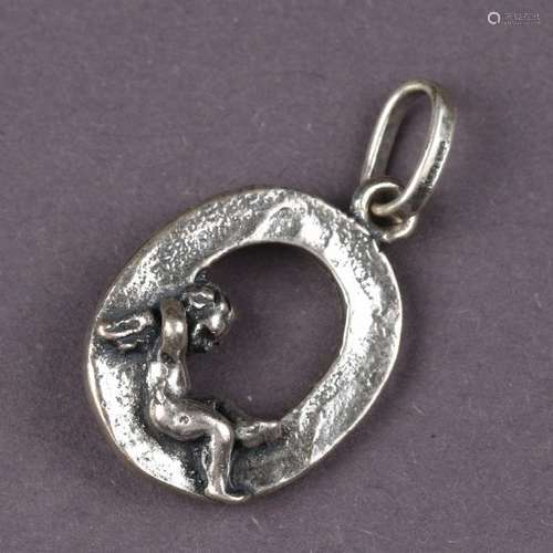 Sterling Silver Initial Pendant