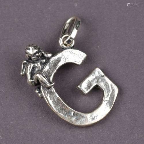 Sterling Silver Initial Pendant