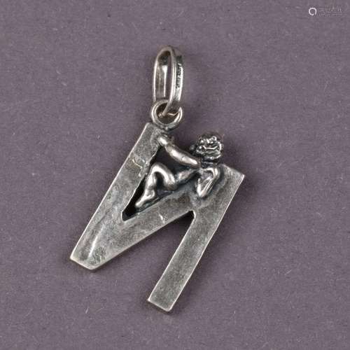 Sterling Silver Initial Pendant