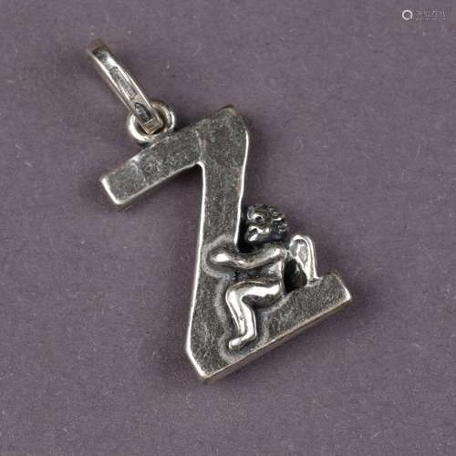 Sterling Silver Initial Pendant