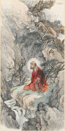 Bodhidharma in Red Robe, 1932  Cheng Zhang (1869-1938)