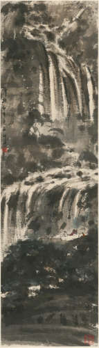 Viewing a Waterfall Fu Baoshi (1904-1965)