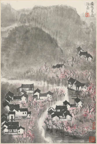 Apricot Blossoms in the Spring Rain Li Keran (1907-1989)