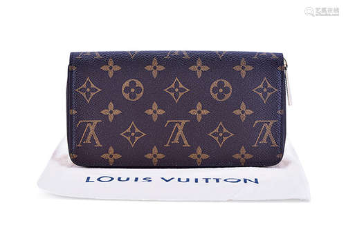 LOUIS VUITTON Monogram 拉鍊 長銀包