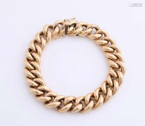 Beautiful yellow gold globe bracelet, 585/000, with