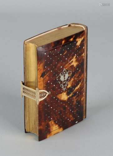 Beautiful prayer book with turtle cover, inlaid with