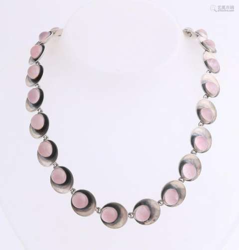 Silver choker, 925/000, with round links, ø 16 mm,