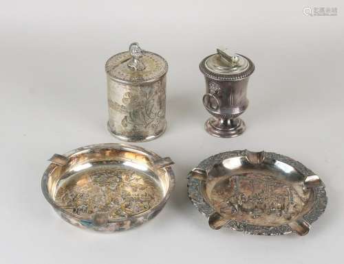 Plated four times old. 20th century. Among other