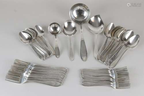 Extensive plated Keltum cutlery. 20th century.