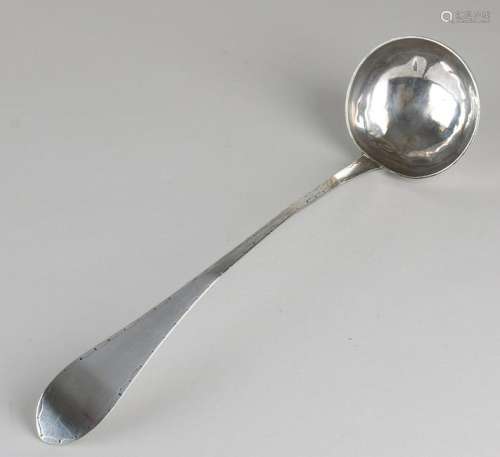 Silver soup life, 833/000, with a large round bowl and