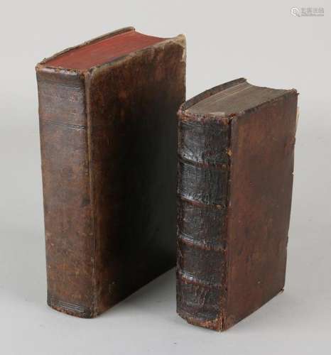 Two antiquarian Latin books. Once Theologiae Moralis