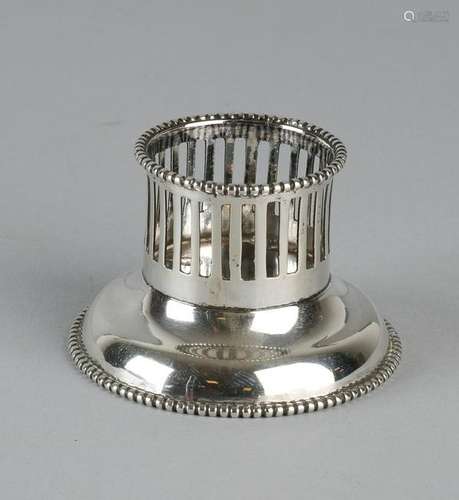 Silver 835/000 candlestick with ajour sawn bars and