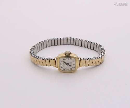 Watch with yellow gold case, 585/000, Viking,