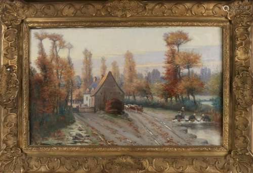 E. Bouillé. Around 1880. French School. Landscape