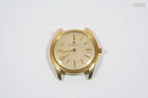 A GENTLEMAN'S GOLD MECHANICAL WRISTWATCH BY VACHERON & CONSTANTIN the signed circular dial with