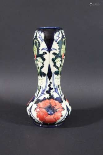 MOORCROFT VASE - POPPY a large modern Moorcroft vase in the Poppy design, designed by Rachel Bishop.