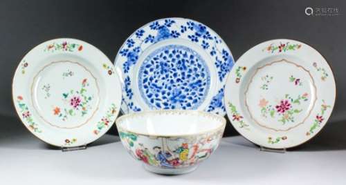 A small collection of Chinese porcelain, including - a 