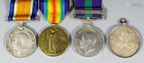 A group of three George V World War I medals to Captain (later Flying Officer) J. Durward R.A.F.
