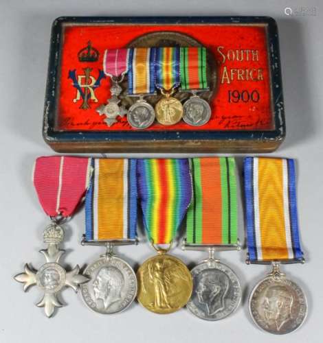 A group of four George V & George VI First and Second World War medals to 2nd Lt T.W. Hancox R.A.F