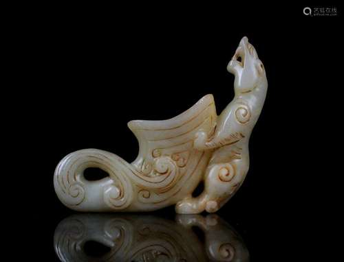 CHINESE WHITE JADE BEAST