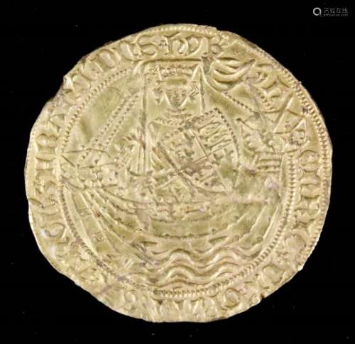A Henry VI (1422-1461) hammered gold Noble (London Mint - Annulet by sword), (weight 7 grammes -