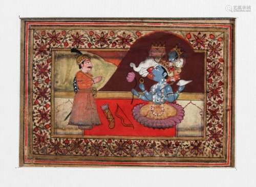 INDIAN SCHOOL, 19th century or possibly earlier, a set of six miniatures depicting Indian life and