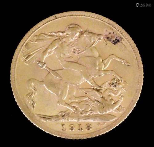 A George V 1913 Sovereign