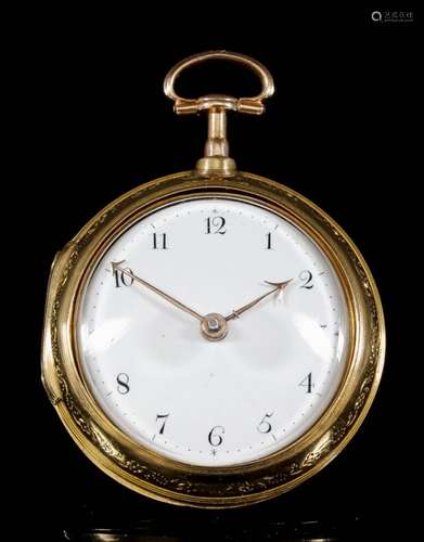 The Gordon Shaw Collection of Pocket Watches A George III 18ct gold pair cased verge pocket watch by