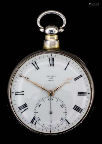 A late George III silver Consular cased pocket watch by Bentley and Beck of Royal Exchange,