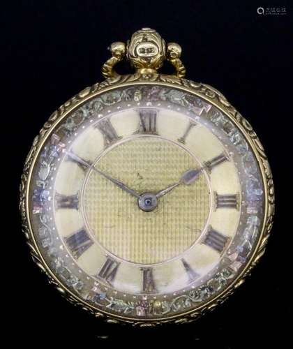 A George IV 18ct gold consular cased pocket watch by John Skinner of Exeter, No. 2538, the gold dial