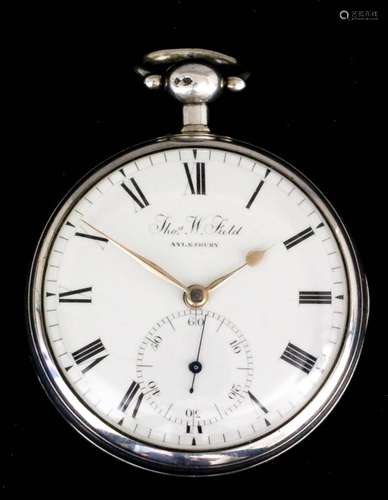 A George III silver consular cased pocket chronometer by Thomas W. Field of Aylesbury, No. 873,