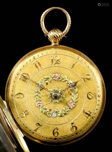 A good late George III 18ct gold cased open faced lever pocket watch by Parkinson & Frodsham, Change