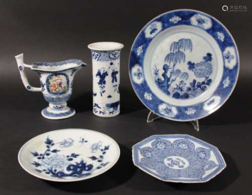 COLLECTION OF CHINESE BLUE AND WHITE, mainly 18th and 19th century, to include plates in various
