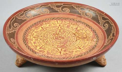 Mexican Terracotta Sundial Plate