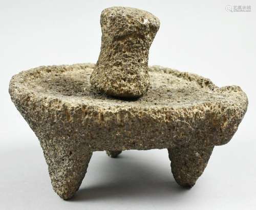 Flat Stone Molcajete Grinder