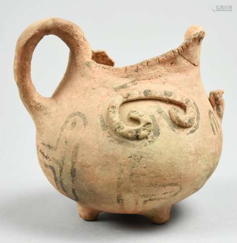 Vintage Mexican Clay Teapot