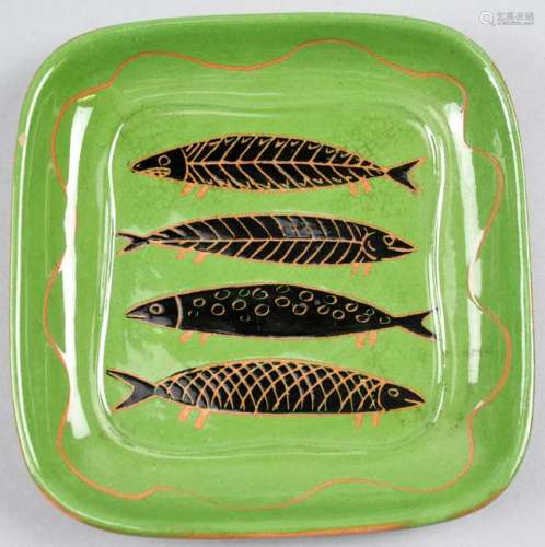 Vintage Gila Tile Fish Dish