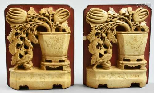 Borgnese Ceramic Bookends Chinese style