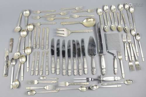 1945 F. Whiting Sterling Princess Ingrid Flatware