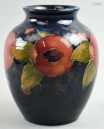 Antique Moorcraft Vase Pomegranate Cobalt Vase