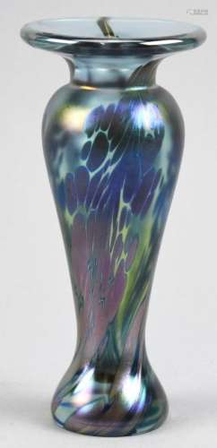 1994 Mt St Helens Art Glass Vase