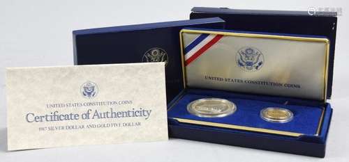 1987 United States Constitution Silver and Gold Proof C