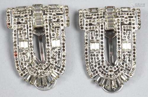 c1925 Art Deco kTf Trifari Fur Clips