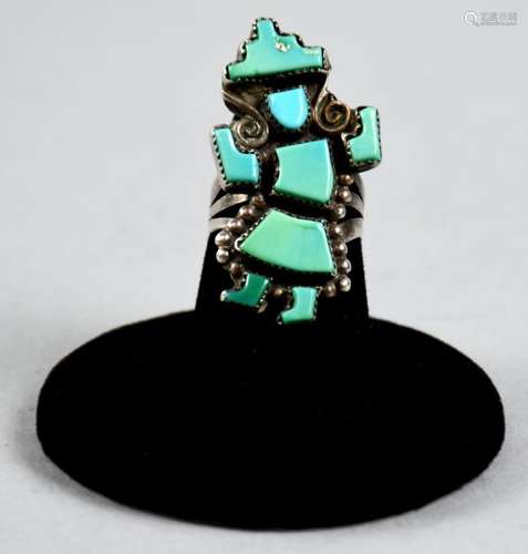 Vintage Natachu Sterling Kachina Dancer Ring