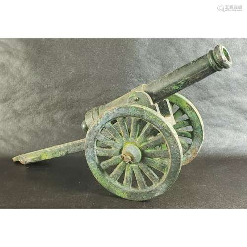 Vintage Bronze Signal Cannon