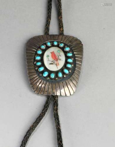 A Silver with Turquoise Stone Accessory