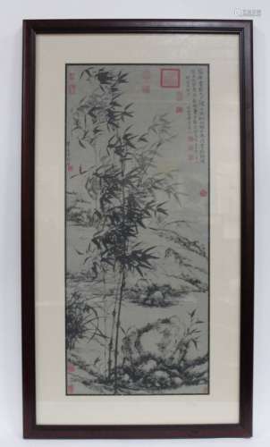 A Framed Chinese Decorative Art