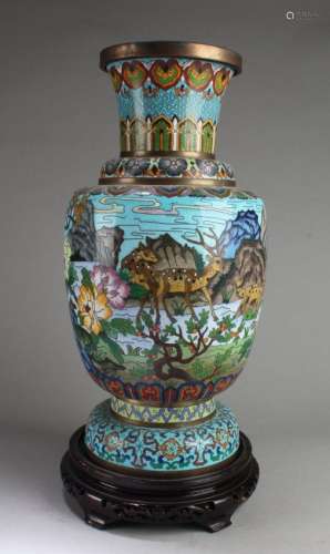 A Beautiful Old Cloisonne Vase