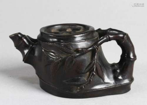 Chinese Hardwood (Possibly Zitan) Teapot